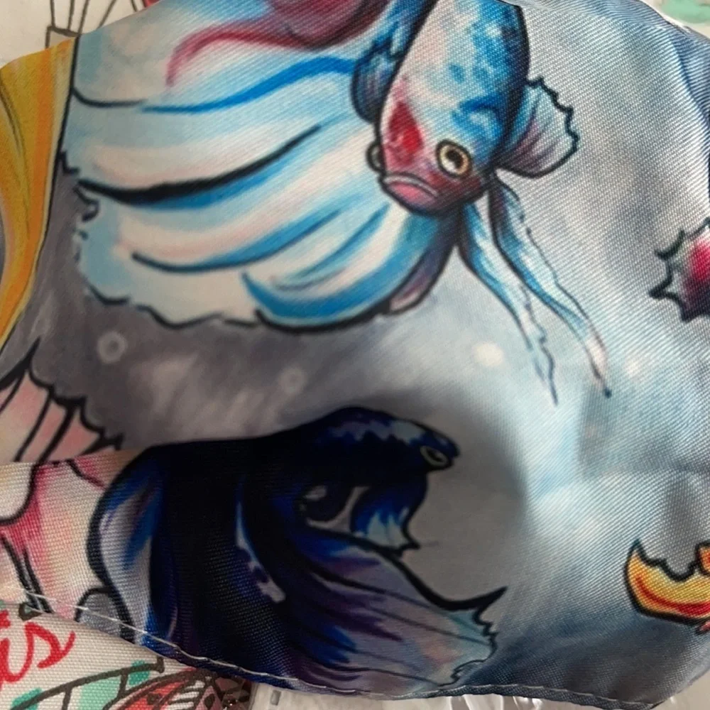 6/$20 New fish face mask